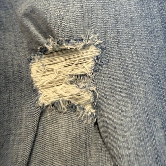 Torrid Ripped Distressed Denim Jeans Womens Size 14 Medium Wash Destroyed - Picture 5 of 14